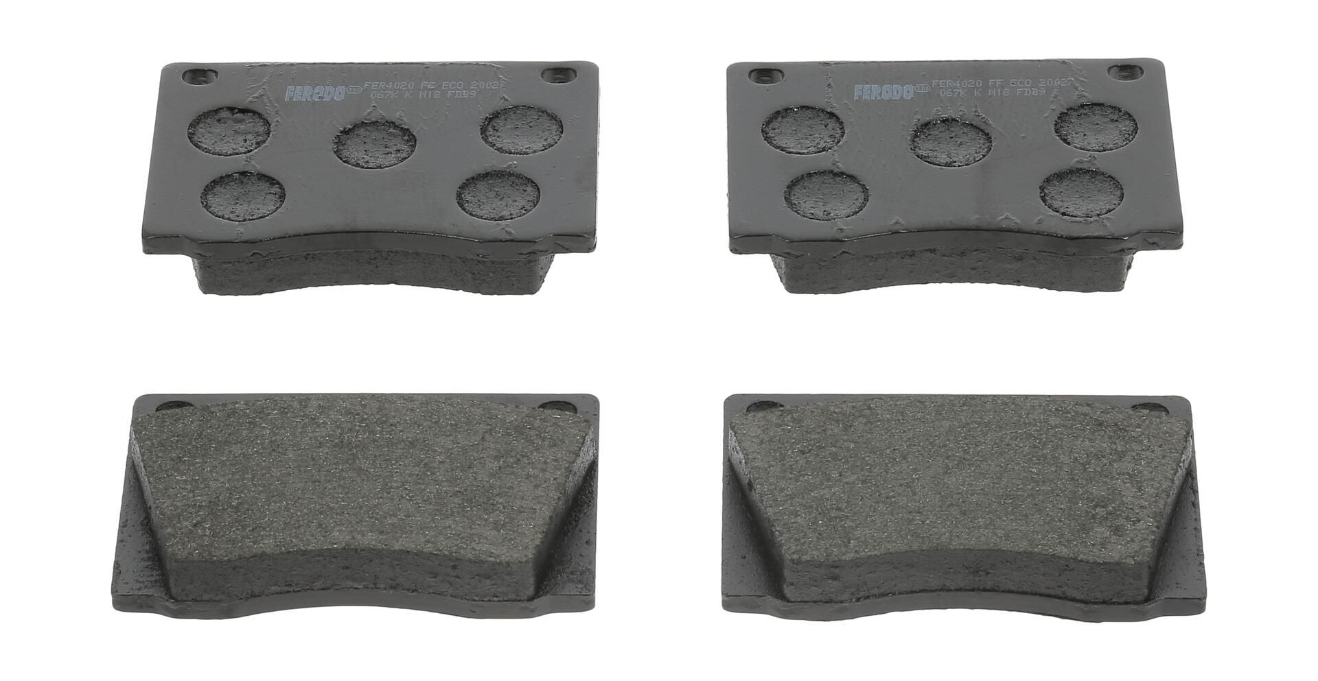 Bremsbelagsatz, Scheibenbremse