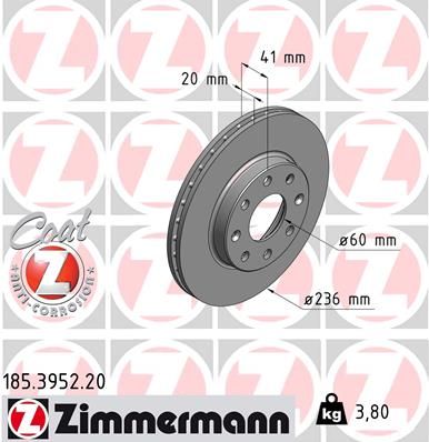 Brake Disc 185.3952.20