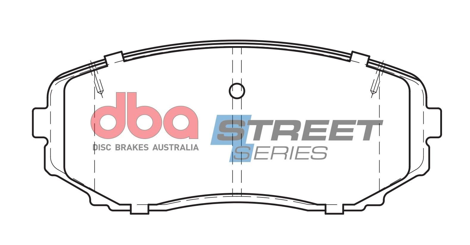 DBA SSEV STREET SERIES BRAKE PADS [ Mitsubishi Outlander ZL Phev Hybrid 2014 - 2019 F ] - TecDoc Only