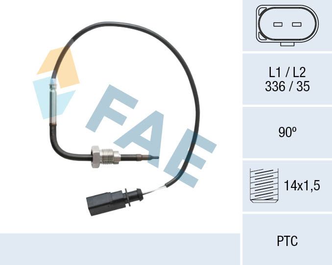 Sensor, Abgastemperatur