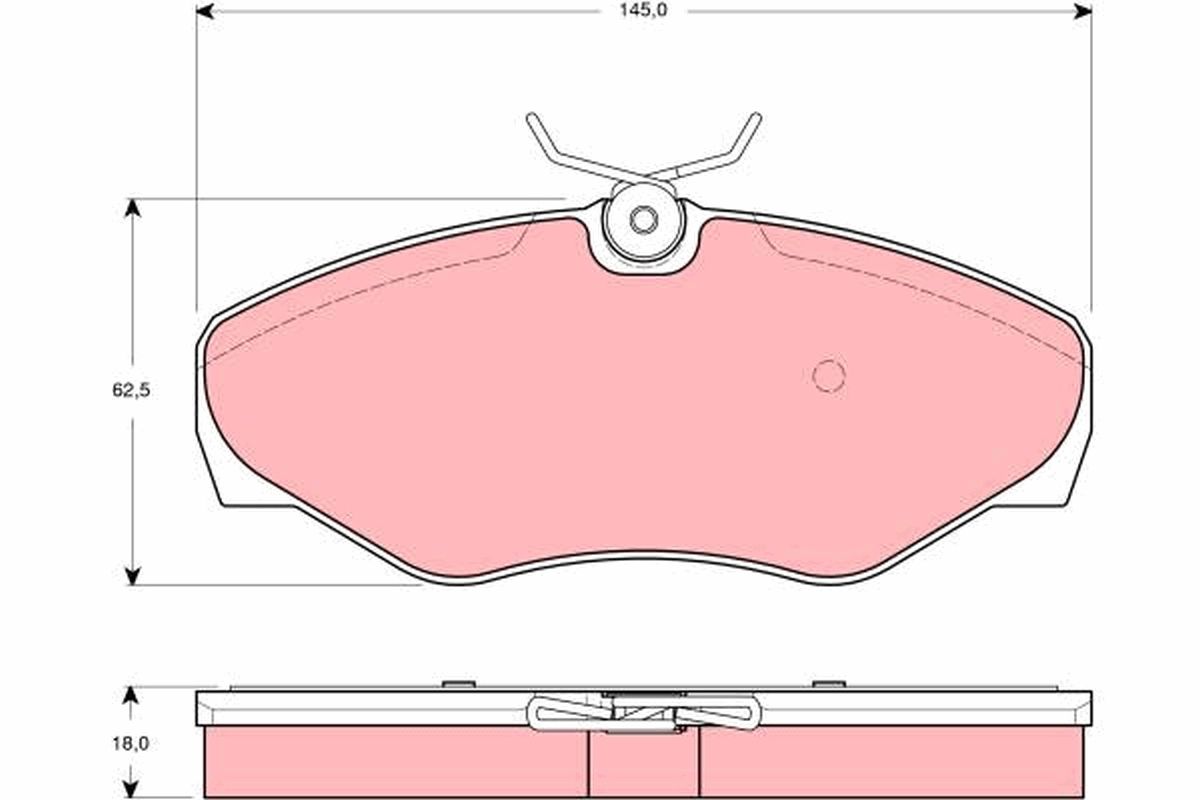 Brake Pad Set, disc brake GDB1466