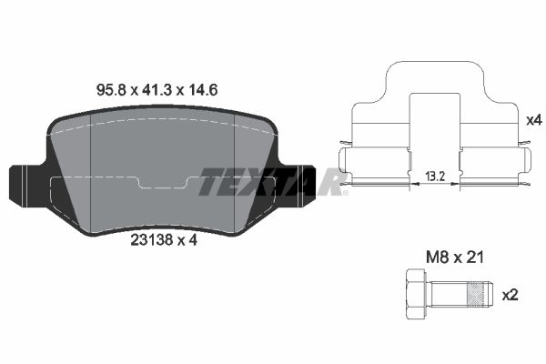 Brake Pad Set, disc brake 2313805