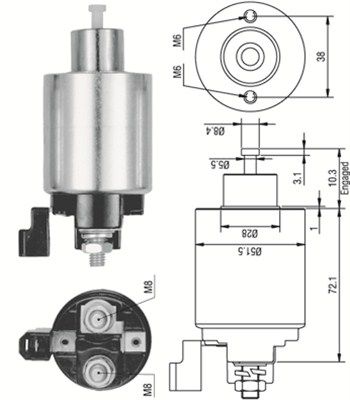 940113050352 MAGNETI MARELLI mágneskapcsoló, önindító