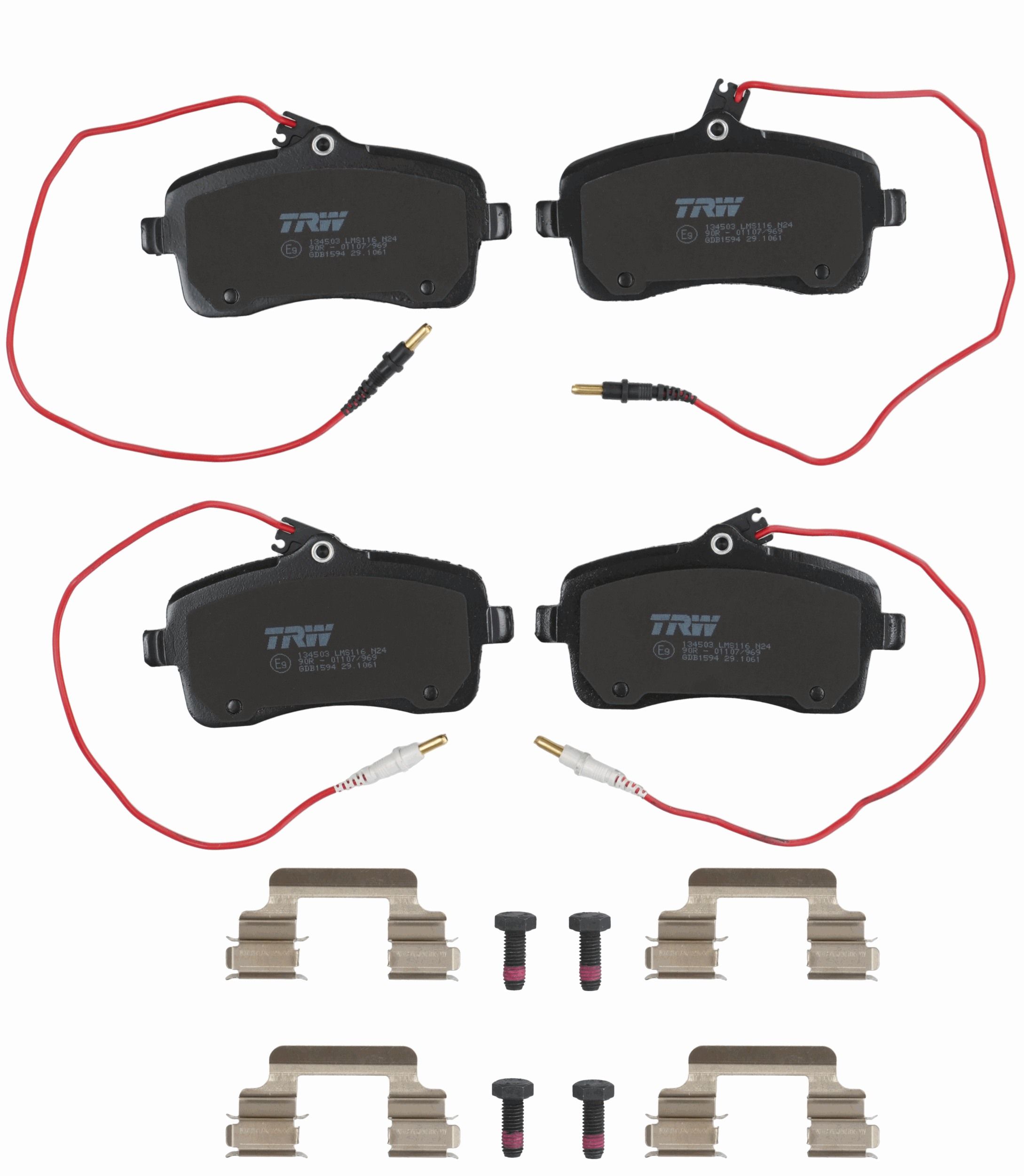 TRW DISC BRAKE PADS - TecDoc 2