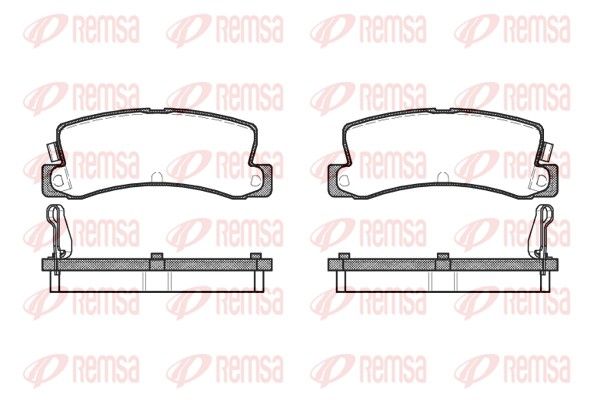 Premium Rear Brake Pad Set