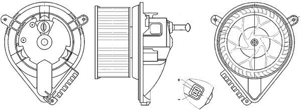 Interior Blower AB 271 000S