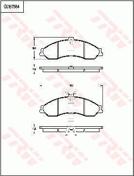 TRW DISC BRAKE PADS - TecDoc Only