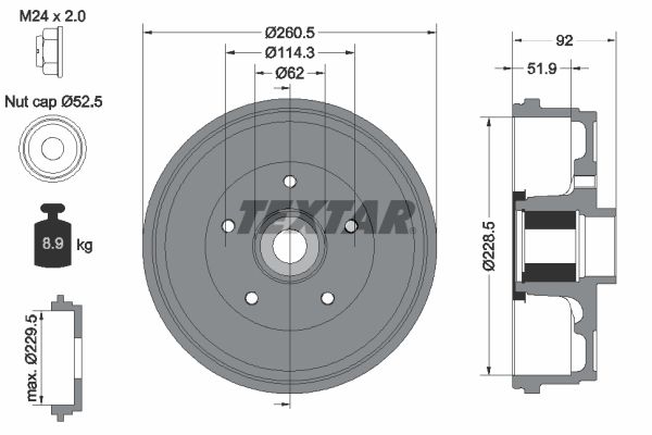 Brake Drum 94047500