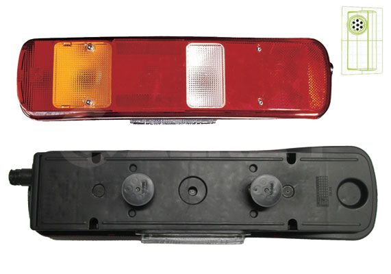 9701025 ALKAR hátsólámpa