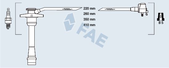 83588 FAE gyújtókábelkészlet