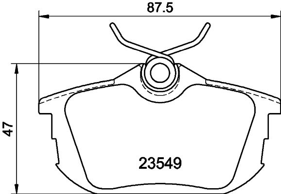 Комплект тормозных колодок, дисковый тормоз 8DB 355 018-271