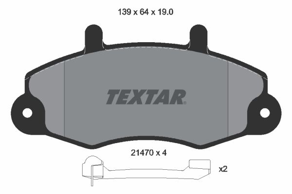 Brake Pad Set, disc brake 2147002