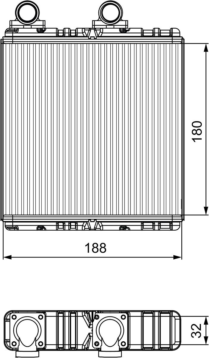 VALEO 811554 - W&auml;rmetauscher, Innenraumheizung