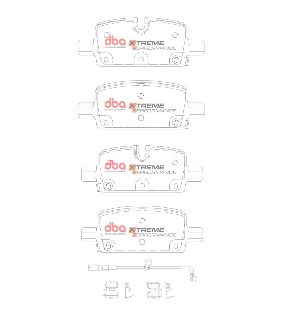 DBA XP XTREME PERFORMANCE BRAKE PADS [ Chevrolet Silverado 2020 On R ] - TecDoc Only