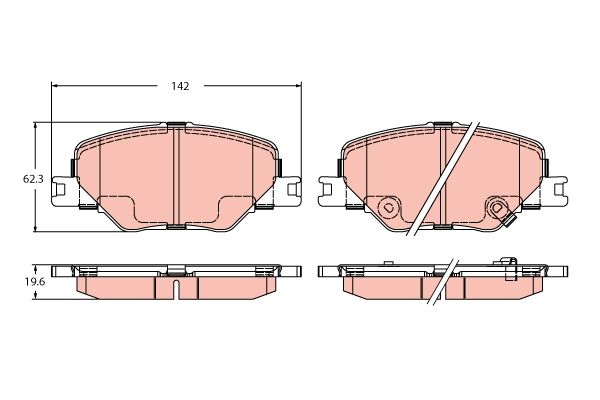 Brake Pad Set, disc brake GDB2424