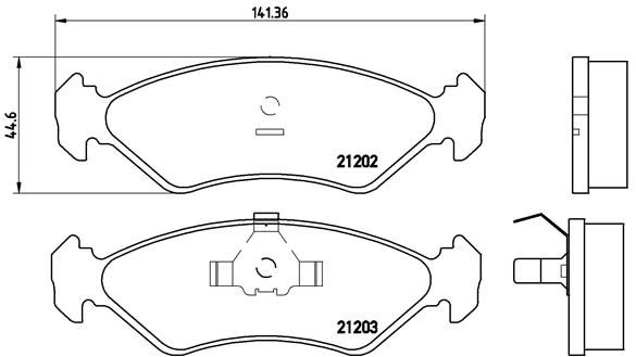 Brake Pad Set, disc brake P 24 028