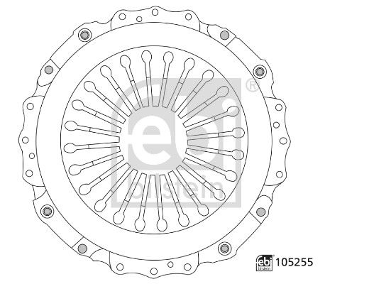 Plato de presión de clutch