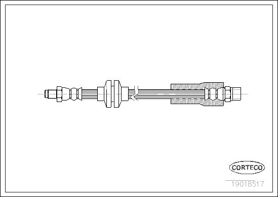 FLEXIBLE DE FREIN AUDI 80-90-100  0705