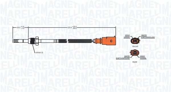 Sensor, Abgastemperatur Sensor, Abgastemperatur