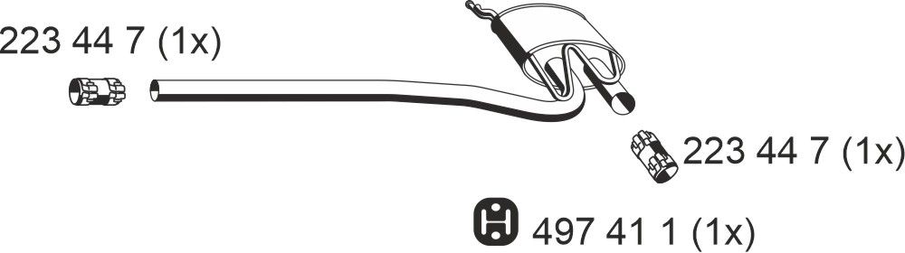 Mittelschalldämpfer