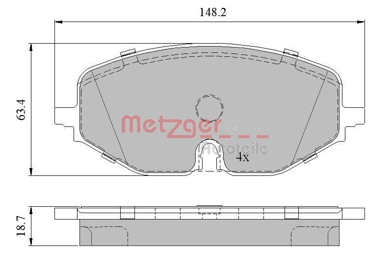 Brake Pad Set, disc brake 1170949