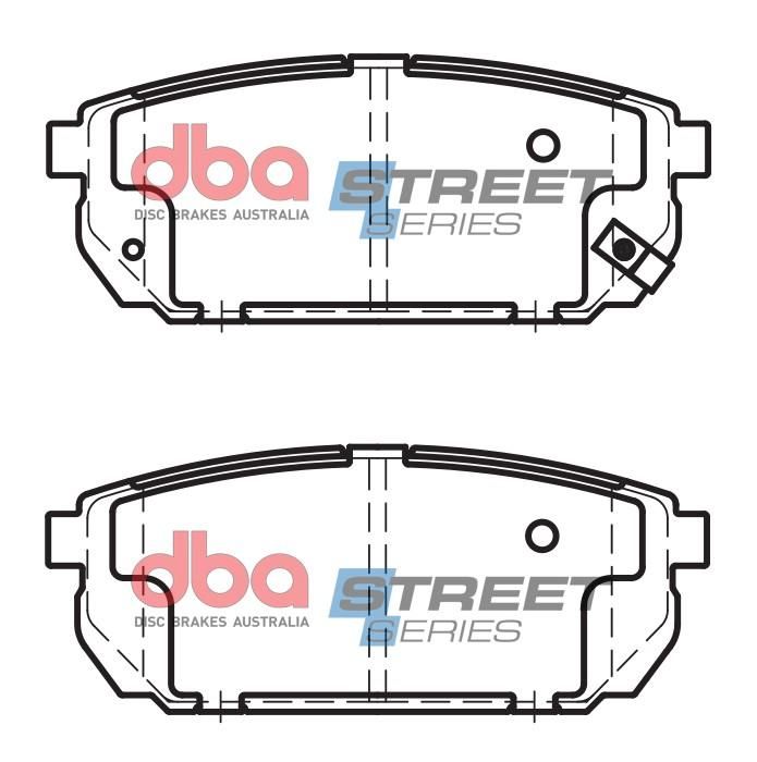 DBA SS STREET SERIES BRAKE PADS [ Kia Sorento 2002-2009 R ] - TecDoc Only