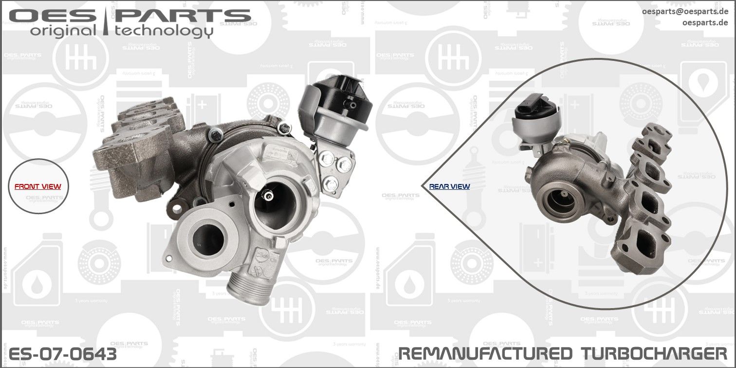 OES PARTS ES-07-0643 - Lader, Aufladung