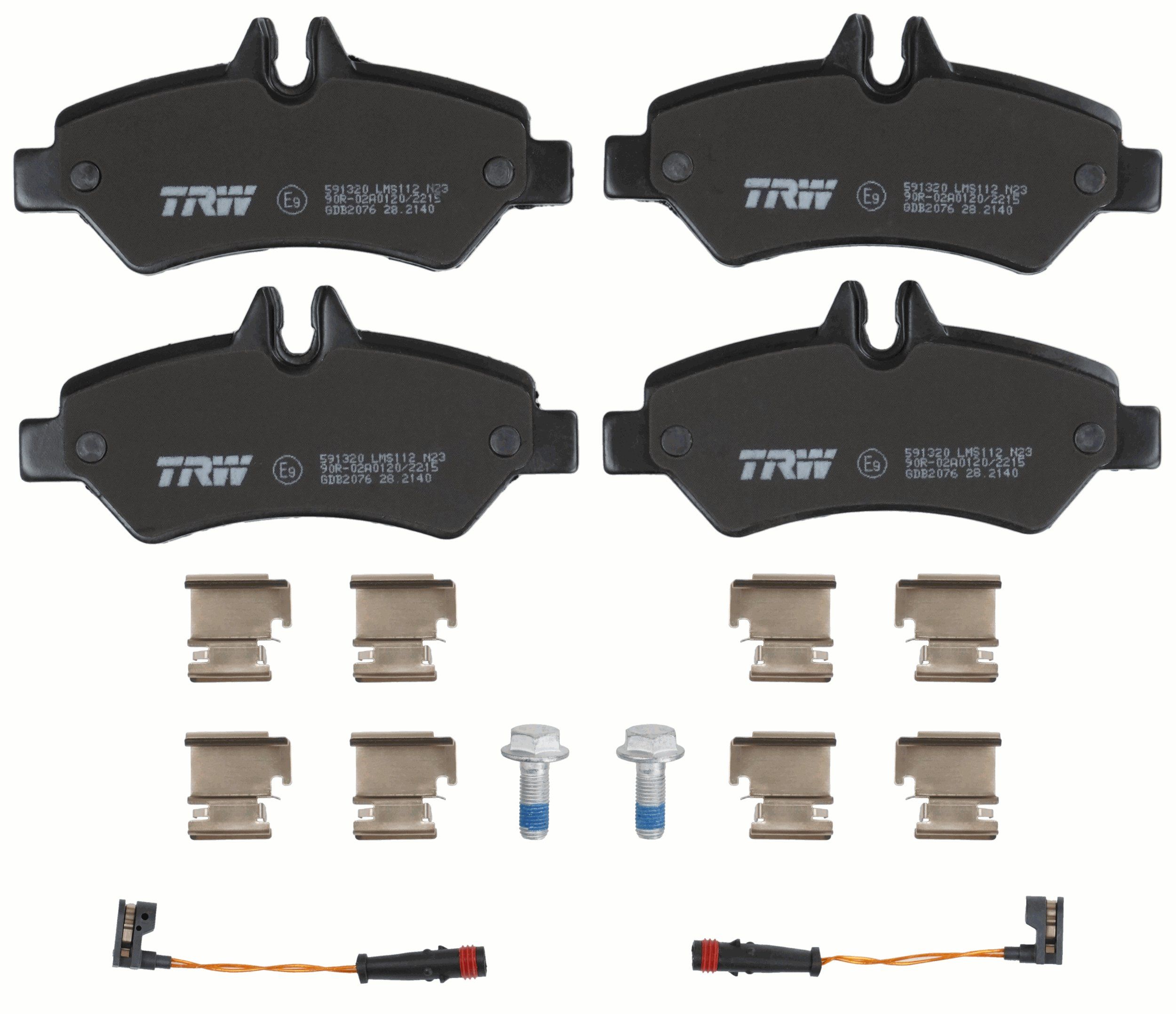 TRW DISC BRAKE PADS - TecDoc 2