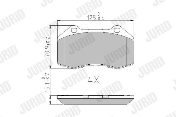 Brake Pad Set, disc brake 573253J