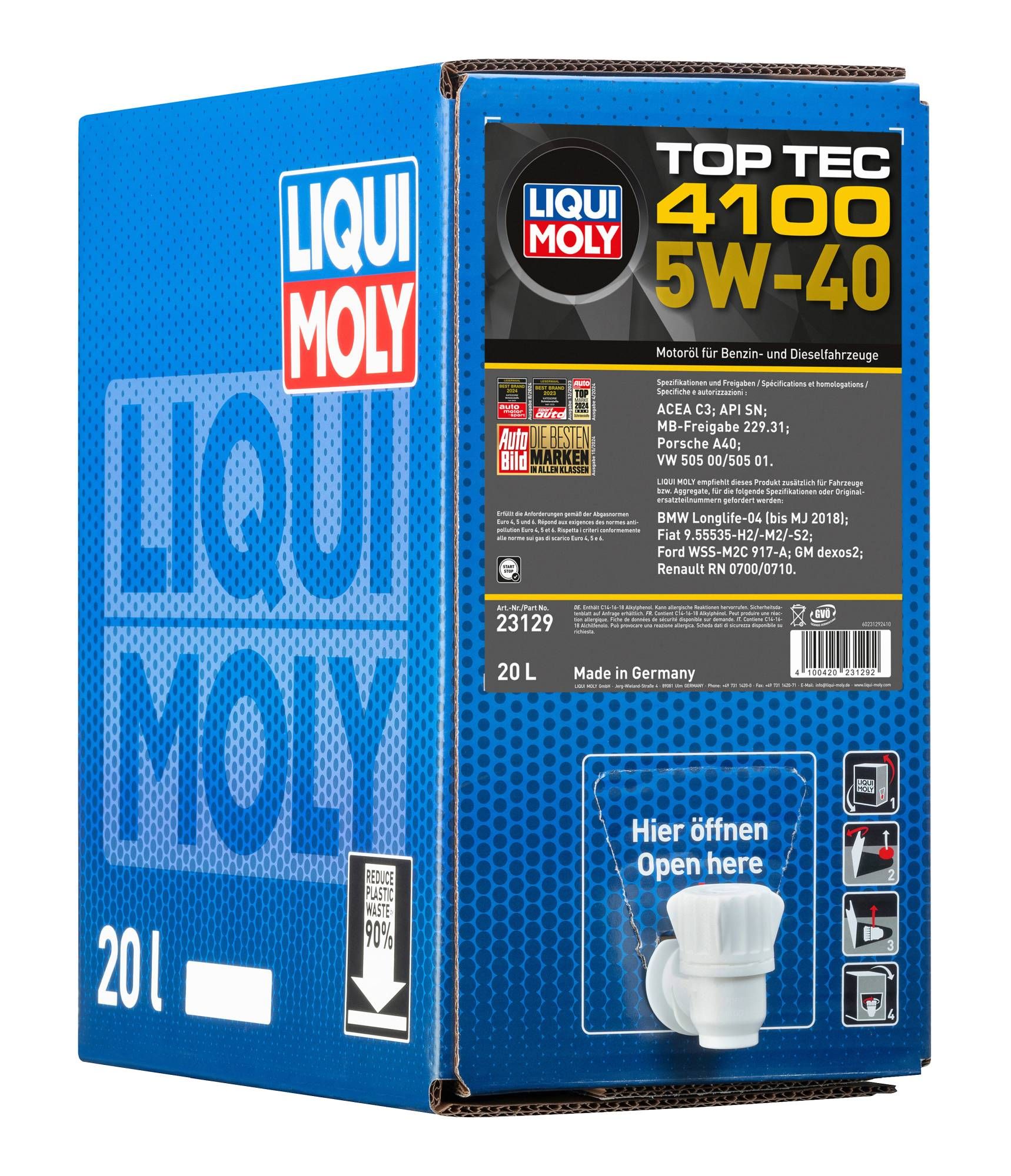 LIQUI MOLY 23129 - Top Tec 4100 5W-40