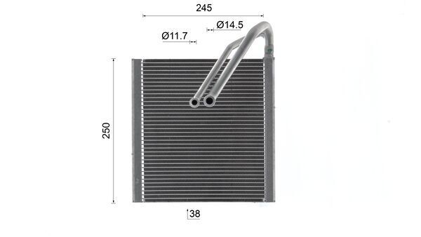 Verdampfer, Klimaanlage Verdampfer, Klimaanlage