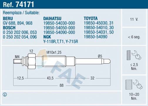 Glow Plug 74171