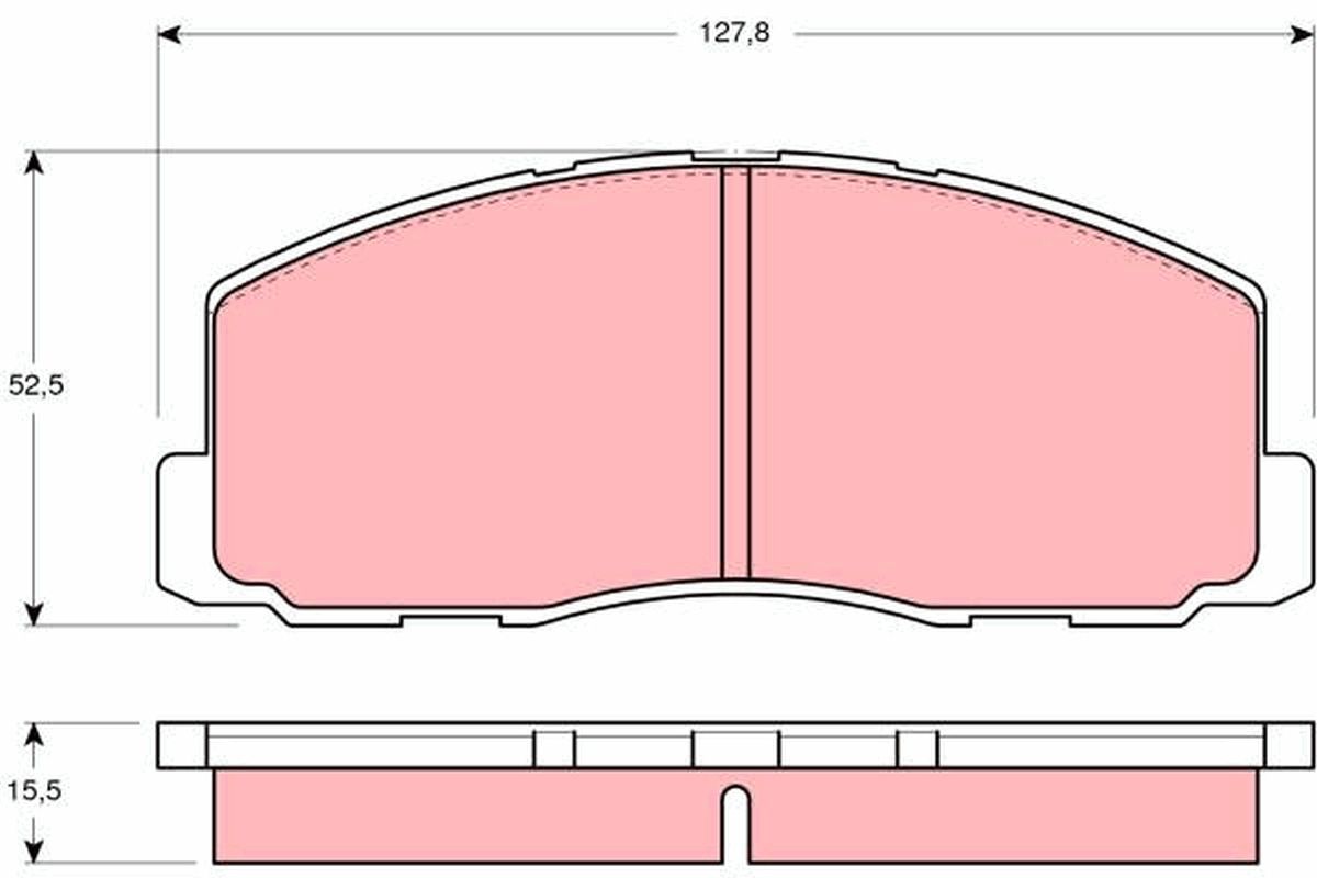 Brake Pad Set, disc brake GDB355