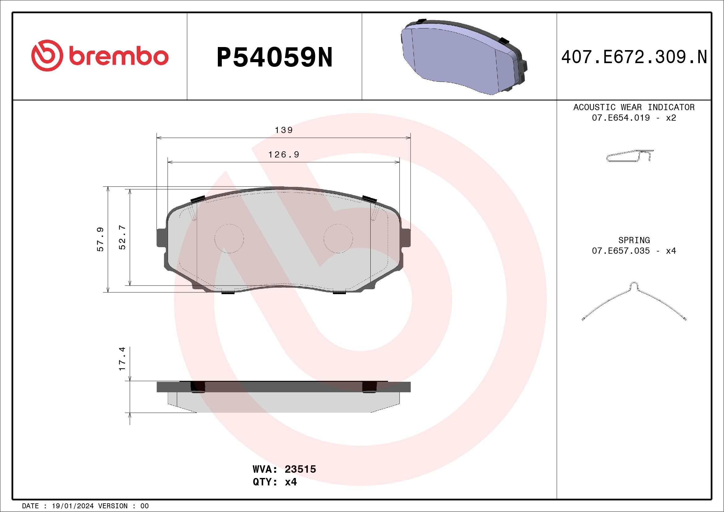 MITSUBISHI TRITON MQ, MR 15- (FRT) *Hole - TecDoc Only