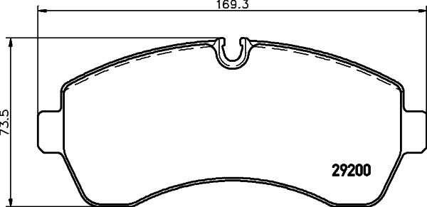 Комплект тормозных колодок, дисковый тормоз 8DB 355 005-531