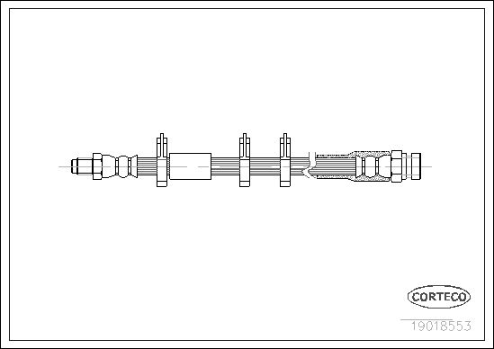 FLEXIBLE DE FREIN FIAT ARGENTA,  0705