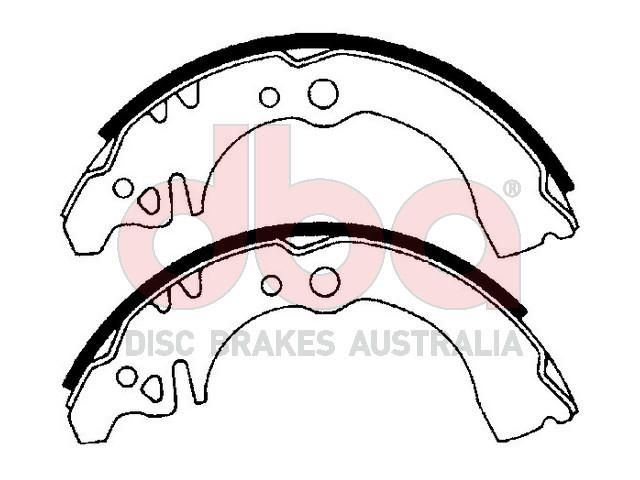 Street Series Brake Shoes [Daihatsu Handivan/Sirion 180mm] - TecDoc Only
