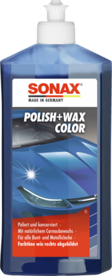 SONAX Polish+Wax Color blau / 500 ml