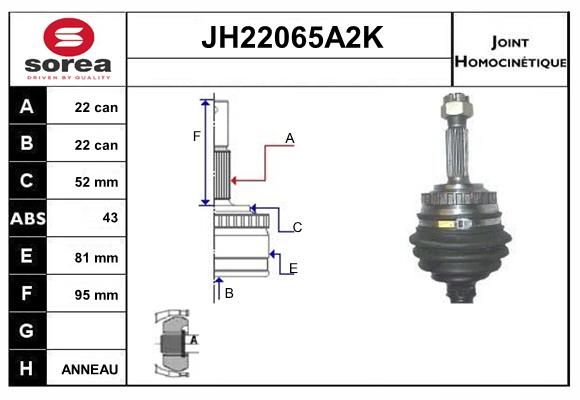 KIT CV JOINT AVEC KR050 - KADETT