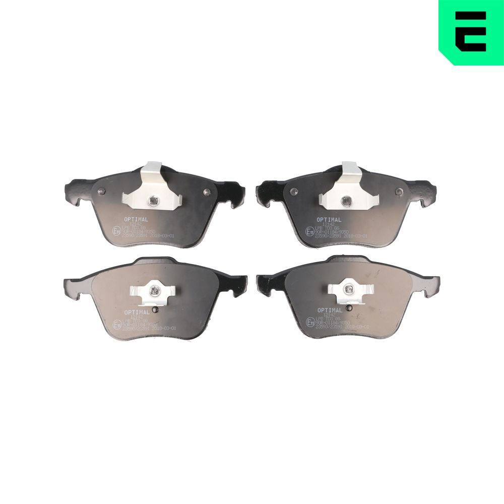 OPTIMAL BP-12142 - Bremsbelagsatz, Scheibenbremse