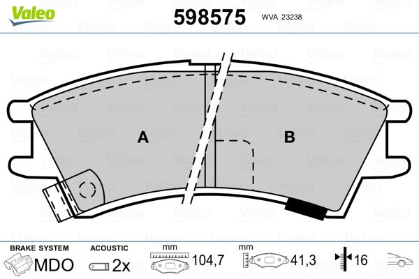 PLAQ FREIN HYUN ATOS  9900