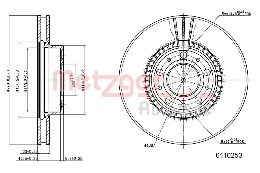 Brake Disc 6110253