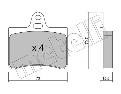 Brake Pad Set, disc brake 22-0333-0