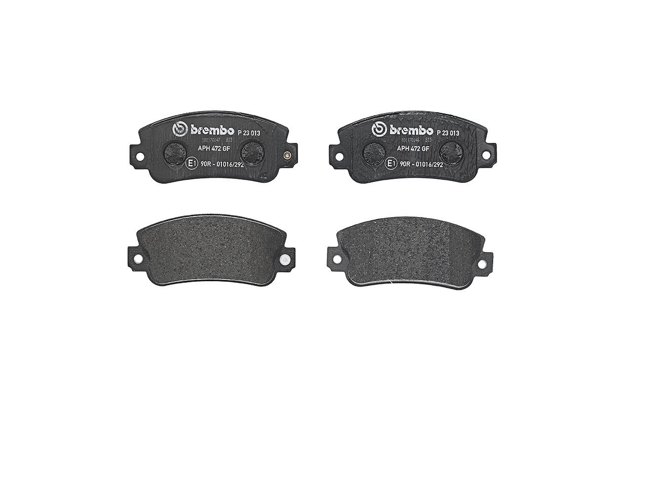 BREMBO P 23 013 - Bremsbelagsatz, Scheibenbremse PRIME LINE