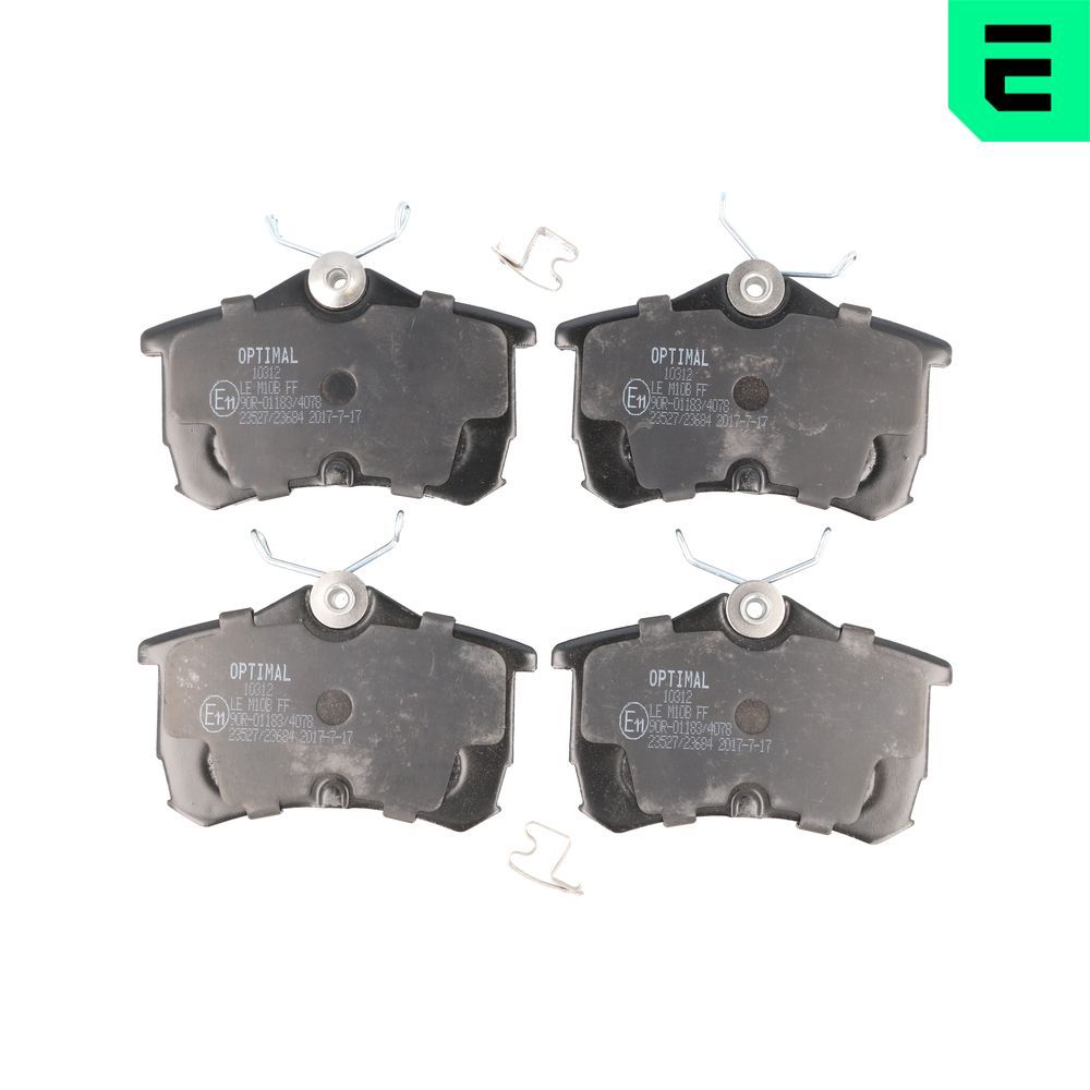 OPTIMAL BP-10312 - Bremsbelagsatz, Scheibenbremse