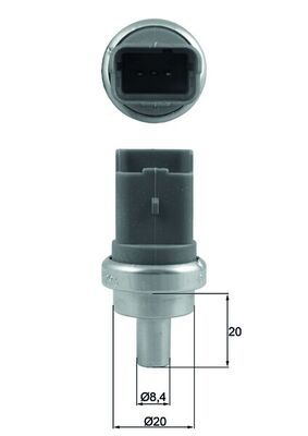 Sensor, temperatura del refrigerante