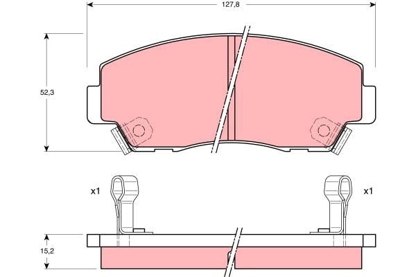 TRW DISC BRAKE PADS - TecDoc Only