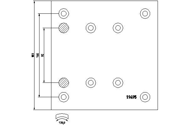 Brake Lining Kit, drum brake 1949502