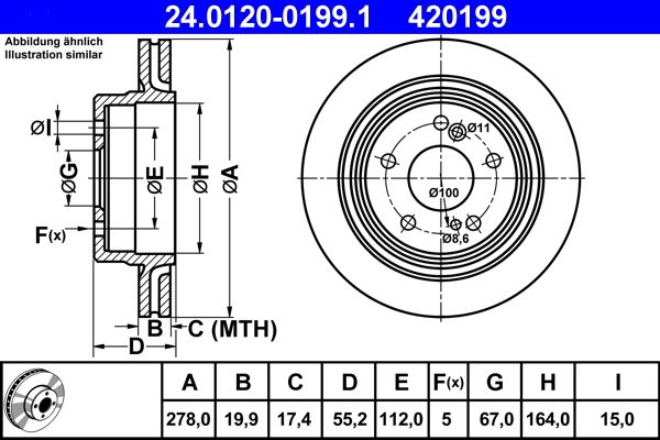 Brake Disc 24.0120-0199.1