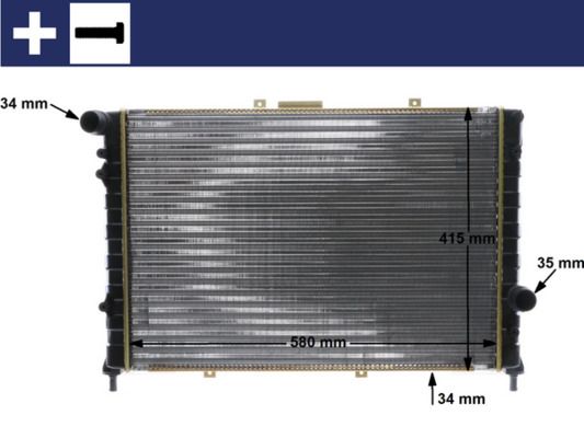 Radiador, refrigeración del motor